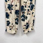 Talula Aritzia  Green Cream Floral Strapless Jumpsuit Womens S Jogger Beachy Vaca Photo 7