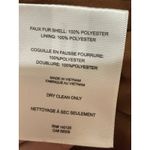 Stella & Dot  Soft Faux Fur Vest Women XS Rusty Brown NWT Cozy Open Front Photo 8