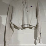 Champion  Women's White Hoodie Sweater medium Photo 0