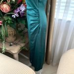 ZARA SATIN LINGERIE STYLE DRESS in Duck Blue Photo 9