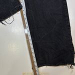 ZARA  Distressed Wide Leg Jeans Women's US 6 Ripped Black Denim High Waist Casual Photo 4