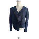 MARY KAY for Twinhill Blue Black Knit Jacket Dress Blazer Size 14 Photo 5