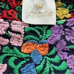 J Marie Piper embroidered navy sleeveless dress M Blue Size M Photo 3