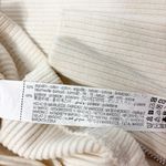 ZARA  Sweater Dress Ivory Short Sleeves Quarter Zip Ribbed Knit Size Size M Photo 10