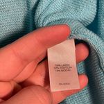 J. Jill Woman's Lightweight Linen Blend Teal Cardigan Size Medium Tall Blue Photo 2