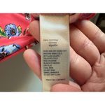 Rafaella  Women's Large Pink Floral Short Sleeve Round Neck Cotton Blouse Top Photo 14