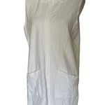 Sonoma Beach Cover up Sleeveless Full Zip Up Size M Pockets 100% Cotton Modest Photo 0