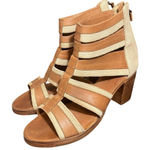 Vintage Foundry Co Michelle Bootie Sandal Women 10 Brown Leather Block Heel Boho Photo 0