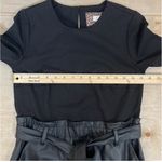 Black Dress by Spense with Faux Leather Skirt Size Small Photo 8