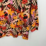 Ann Taylor Loft Womens Tropical Sweatshirt Size M Bright Spring Career Office Weekend Top Photo 3