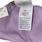 J.Crew New  Lilac Purple Textured One Shoulder Bikini Swim Bathing Suit Top 2X Photo 6