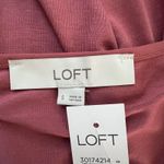 Loft Shirt Womens Small Mauve Pink Ruffle Sleeve Casual Workwear Versatile Photo 5