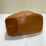 Tory Burch Brown Leather Crossbody Bag Gold Chain Logo Medium Purse Photo 3