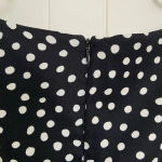 AB Studio NWOT | AB Studio women’s black polka dotted sleeveless zip dress — size 12 Photo 3