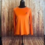 Nautica Women Long Sleeve Rashguard Orange Logo UV Shirt Size L Photo 3