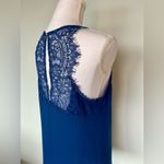 Lace Back Slip Style Tank | EUC | Size M Blue Size M Photo 1
