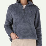 Patagonia Los Gatos Long Sleeve 1/4-Zip Fleece Pullover Sweater Gray Small Photo 0