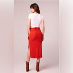 Band of Gypsies Band of the Free Renee Rust Ribbed Pencil Skirt Photo 2