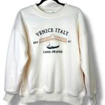 Altar'd State NWOT Venice Italy Canal Grande Very Oversized Crewneck Sweatshirt Photo 0