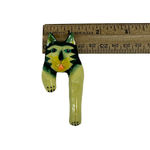 Vintage Handpainted Cat Pin Photo 7
