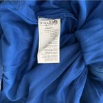 Free People NWT,  Chelsey Mini Dress Blue Velvet Open Back Bell Sleeves, Sz S Photo 13