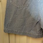 Vintage Kikomo Blue White Checkered Print Denim Shorts 1990s 28 Inch Waist Photo 9