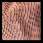 Blush knit hoodie longsleeves Soft mauve sweater Size Large. Photo 5