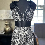 BCBGMAXAZRIA NWT  100% Silk Monse Evening Maxi Dress Sleeveless Animal Print 4 Photo 2