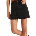 Madewell Black Rigid Denim A-Line Mini Skirt new with tags color black y2k style Photo 1