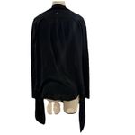 Lululemon  Black Universal Draped Waterfall Wrap Women’s Size 6 Thumb Holes Photo 5