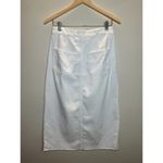 Paige Women's Waist Size 4 White Front Slit Midi Skirt NWT Photo 1