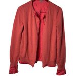 Bottega Veneta  Cashmere Silk Salmon Coral Open Front Sweater Cardigan IT 42 US 6 Photo 6