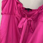 Iris basic Bodysuit pink barbiecore large‎ stretch ruffled adjustable straps NEW Photo 2