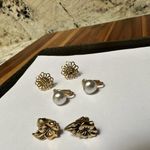 Trifari Lot Of 3 Signed Gold Tone Clip-on Clip On Earrings 2 Avon 1  Photo 8