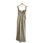 Show Me Your Mumu Nina Maxi Dress in Moss Green Luxe Satin XL Photo 4