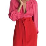 Reiss Valentina Color Clash Dress Pink Red Womens Size US 4 Photo 4