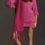 Daily Practice Anthropologie Pink Fuzzy Sweater Dress Medium Cozy Lounge Photo 0