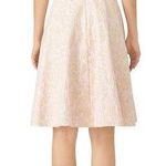 Badgley Mischka Pink Golden Hue Jaquard Spaghetti Strap Mini Dress sz 16 Photo 1