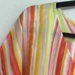 Colorful Stripes Blouse NWOT Multiple Size M Photo 1