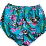 Thigh hugger lifting tropical women riding rockets shorts M/L Blue Size M Photo 1