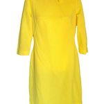 Vintage Jean Lang Originals Dress Bright Yellow Bow Shift Mod 60s No Size Size undefined Photo 0
