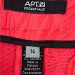 Apt. 9  14 Stretch Textured Cuffed Zip Hook Fly Shorts in Bright Coral Photo 7