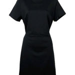 Old Navy  Black Short Sleeve Knee Length Knit Sheath Dress Women's Medium Photo 0