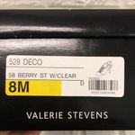 Valerie Stevens New  DECO fancy berry heels with rhinestones size‎ 8 Photo 6