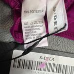 S. DEER Crop Top Womens M Magenta Off Shoulder Puff Sleeve Tie Waist Elastic NWT Purple Size M Photo 5