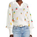 Farm Rio Crochet 3D Fruit Embellishments Sweater, Size M Photo 13