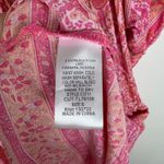 Umgee  Floral Paisley Tiered Mini Dress Small Pink Boho Lightweight Flowy Resort Photo 5