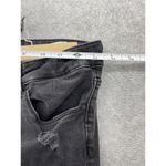 ZARA  Women's Black Denim Jeans Mid Rise Slim Distressed Size 6 Photo 7