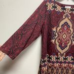 Charter Club Tunic Top Paisley Print 3/4 Sleeve Blouse Elegant 0X Photo 4