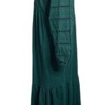 Boden Woven Mix Midi Jersey Dress in emerald night size 8 Photo 4